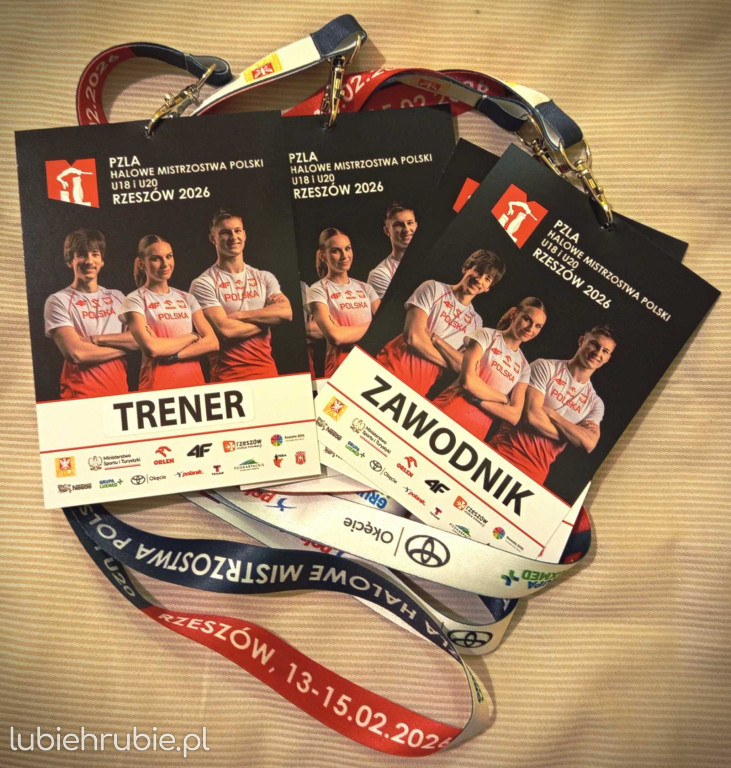 Lekkoatletyczne tabele sezonu 2026 - hala