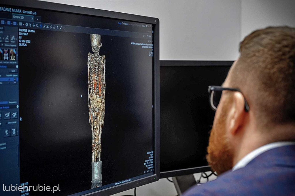 Egipska mumia pod lupą radiologów z Lublina