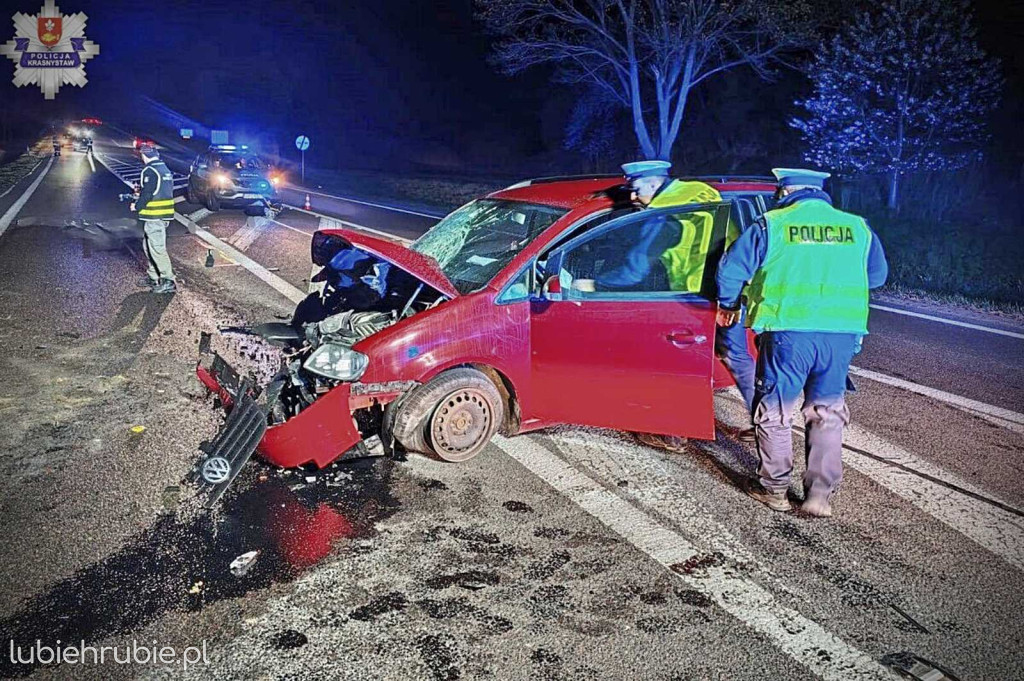 Najechała na tył ciągnika