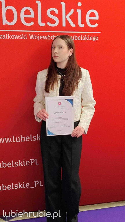 Stypendystka Województwa Lubelskiego