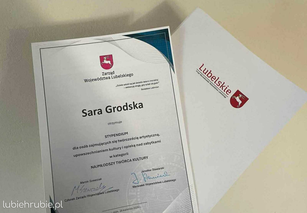 Stypendystka Województwa Lubelskiego