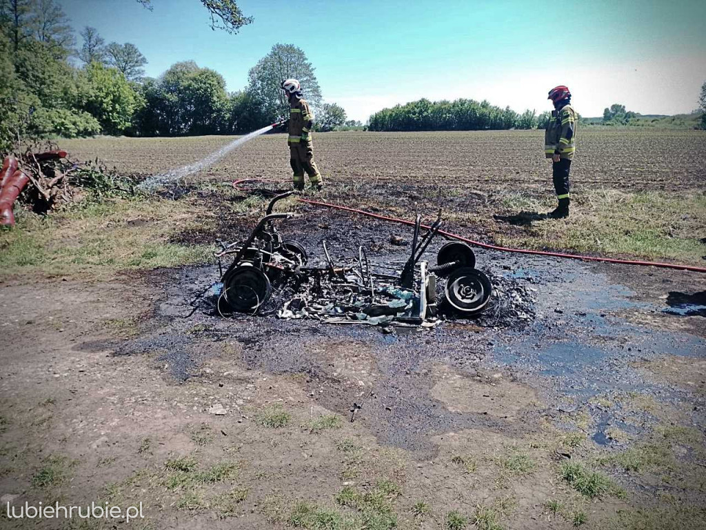 Pożar auta w Kotorowie