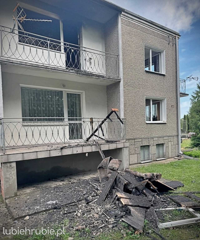 Tragiczny pożar domu jednorodzinnego