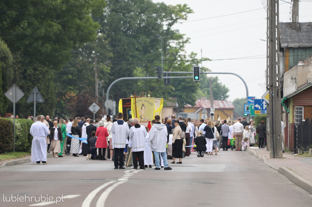 Procesja Bożego Ciała w centrum Hrubieszowa