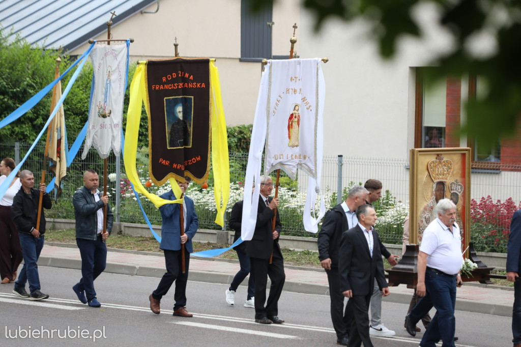 Procesja Bożego Ciała w centrum Hrubieszowa