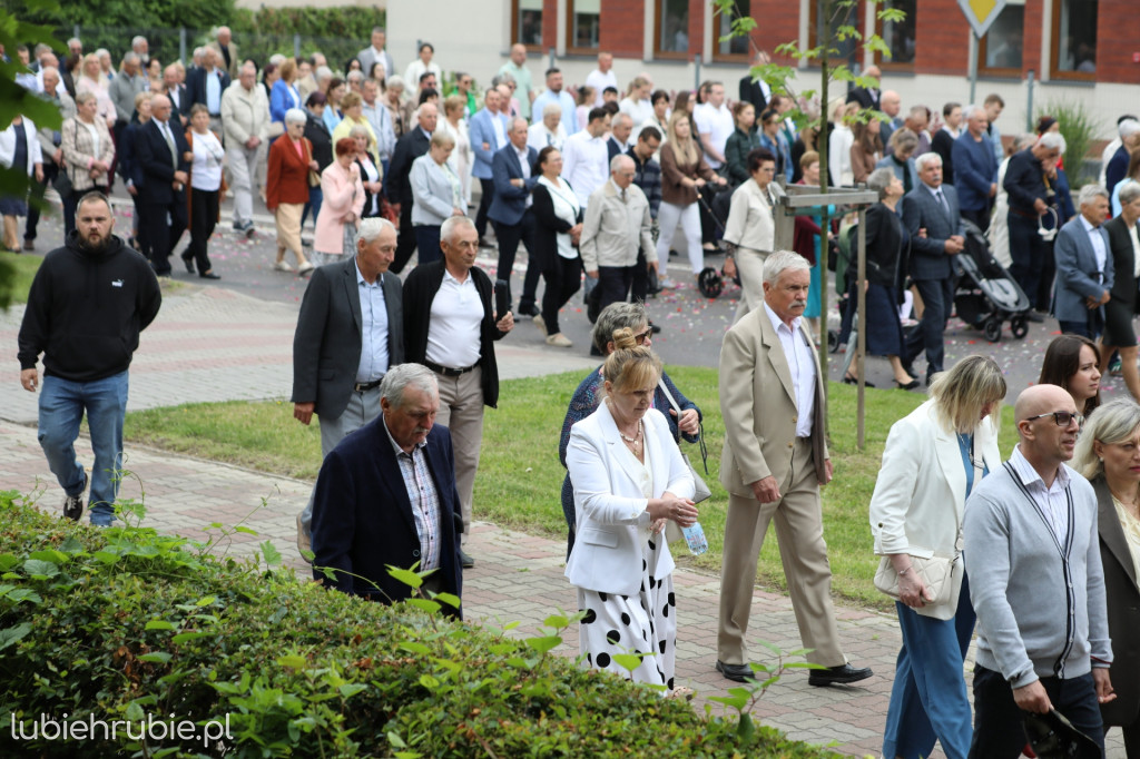 Procesja Bożego Ciała w centrum Hrubieszowa