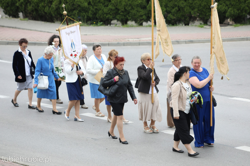 Procesja Bożego Ciała w centrum Hrubieszowa