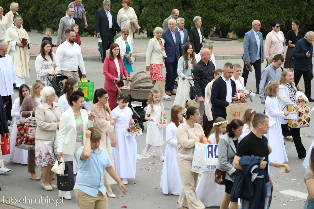 Procesja Bożego Ciała w centrum Hrubieszowa