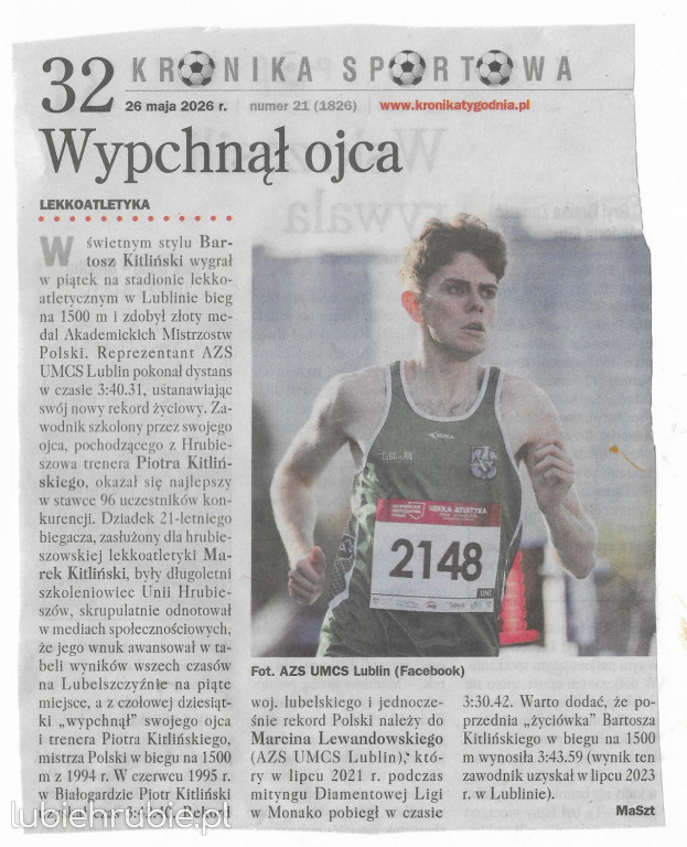 Bartek Kitliński drugi w Marsylii