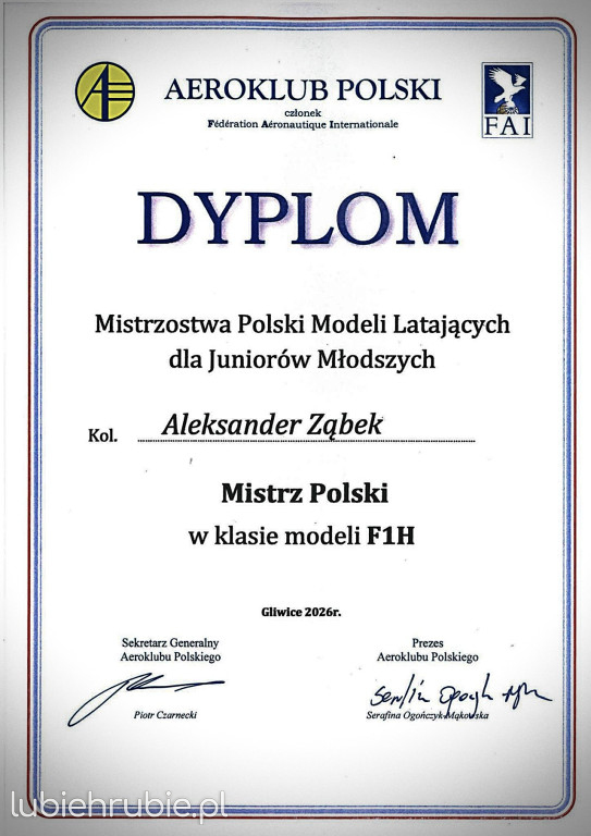 Hrubieszowscy modelarze najlepsi w Polsce