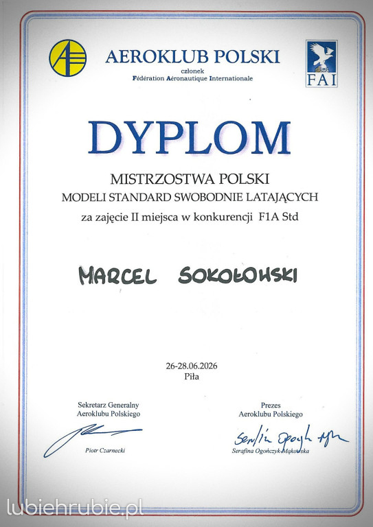 Kolejne mistrzowskie medale modelarzy