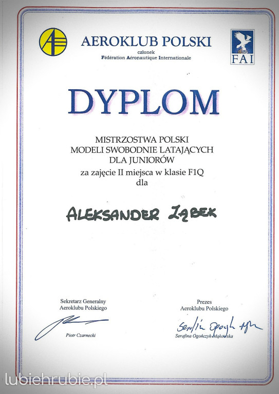 Kolejne mistrzowskie medale modelarzy