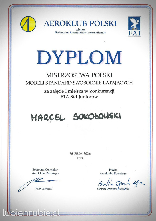 Kolejne mistrzowskie medale modelarzy