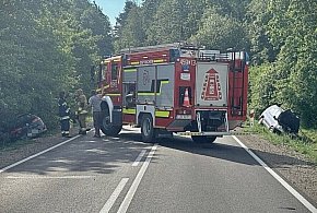 Tragiczne w skutkach zderzenie czołowe osobówek
