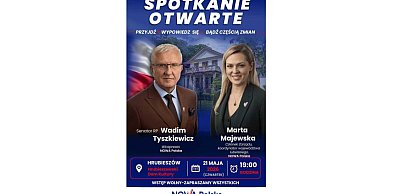 Zapraszamy na otwarte spotkanie Wadima Tyszkiewicza oraz Marty Majewskiej