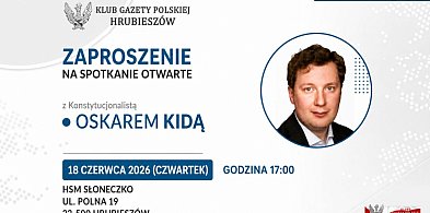 Zapraszamy na spotkanie otwarte z konstytucjonalistą Oskarem Kidą
