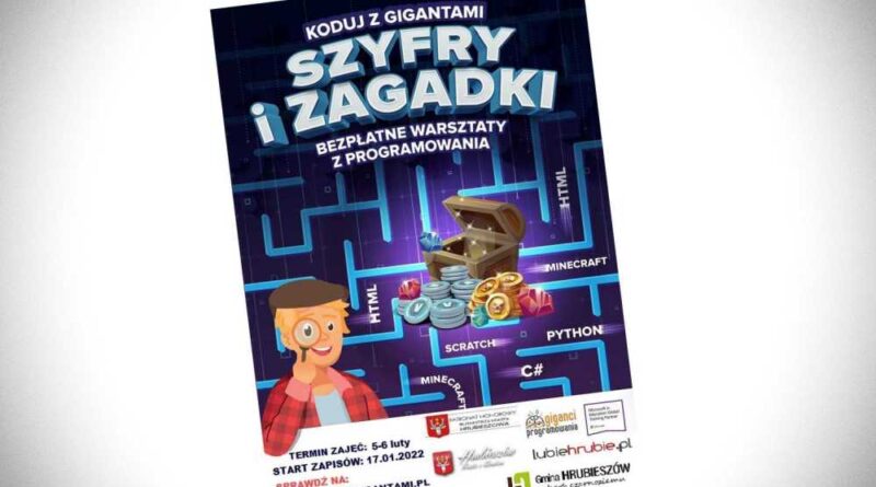 Koduj z Gigantami – Szyfry i Zagadki – bezpłatne warsztaty z programowania dla dzieci i młodzieży w Hrubieszowie