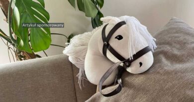 Koń na kiju byastrup - biały hobby horse